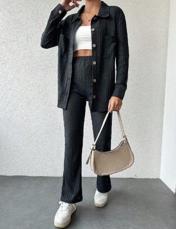 Compleu SHEIN, gri inchis