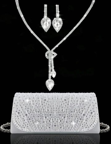 Set plic si bijuterii SHEIN, argintiu