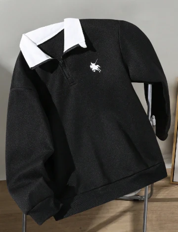 Bluza Shein Kids, negru