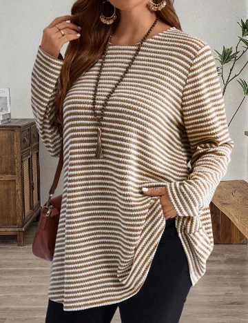 Bluza Emery Rose Curve, maro