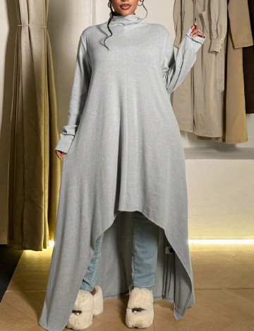 
						Rochie medie SHEIN CURVE, gri