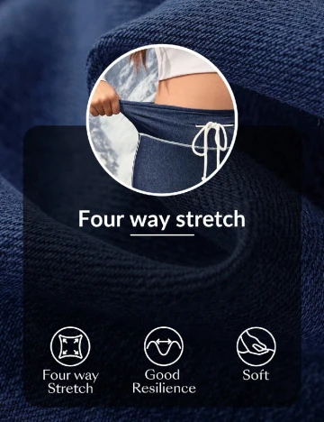 Pantaloni SHEIN CURVE, albastru