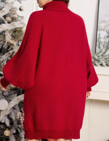 Rochie scurta SHEIN CURVE, rosu