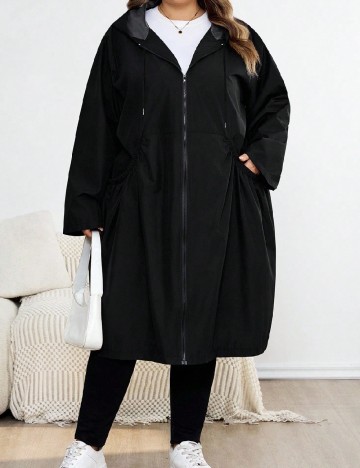 
						Jacheta impermeabila SHEIN CURVE, negru