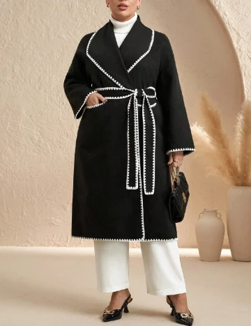 Palton SHEIN CURVE, negru