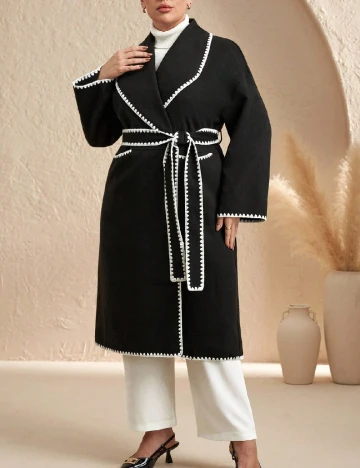 Palton SHEIN CURVE, negru