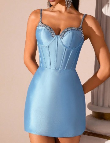 Rochie scurta SHEIN, albastru