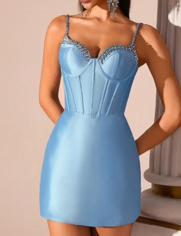 Rochie scurta SHEIN, albastru