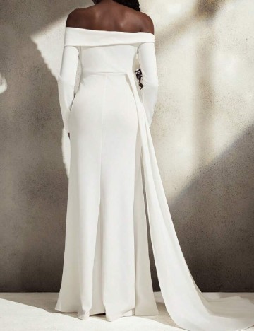 Rochie lunga SHEIN Maternity, alb