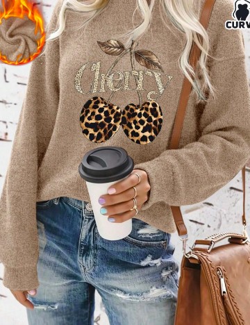 Bluza SHEIN CURVE, maro