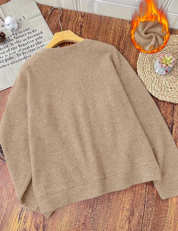 Bluza SHEIN CURVE, maro