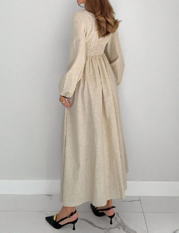 Rochie lunga SHEIN, crem