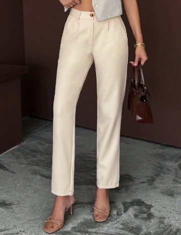 
						Pantaloni SHEIN, crem