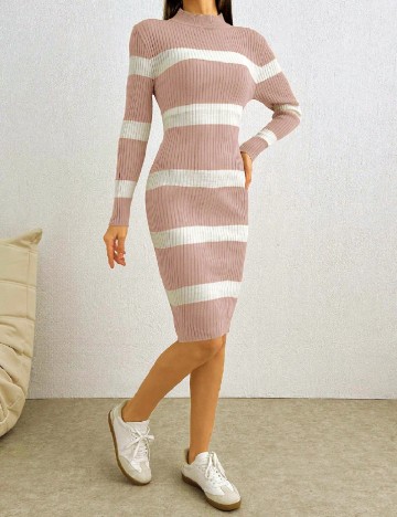 
						Rochie medie SHEIN, roz pudra