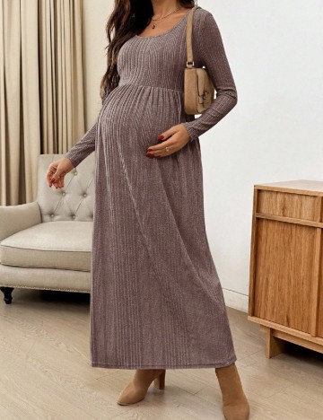 
						Rochie lunga SHEIN Maternity, maro