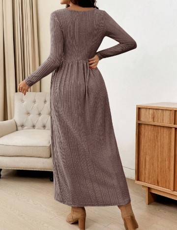 Rochie lunga SHEIN Maternity, maro