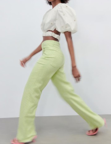 Pantaloni Zara, verde