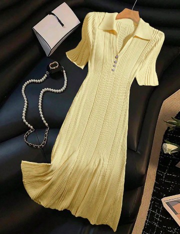 
						Rochie medie SHEIN, galben