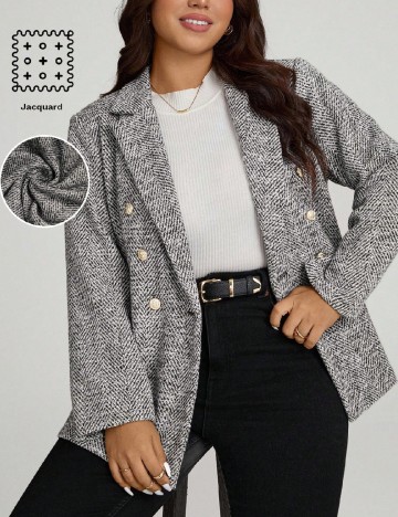 
						Sacou SHEIN CURVE, gri