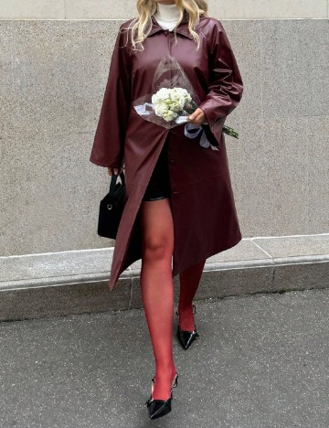 
						Trench SHEIN CURVE, visiniu