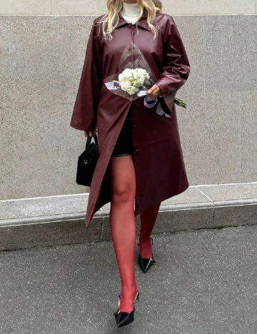 Trench SHEIN CURVE, visiniu