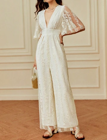 Salopeta SHEIN, ecru