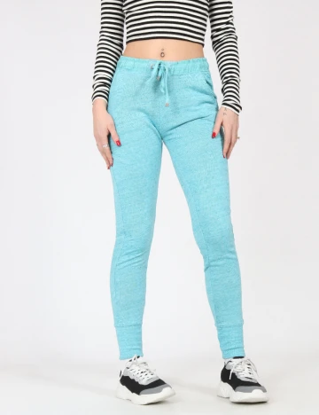 Pantaloni Bershka, turcoaz