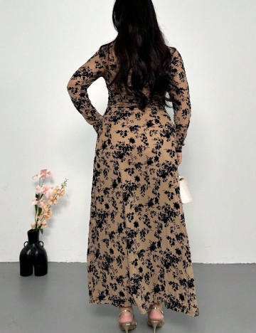 Rochie lunga SHEIN CURVE, maro