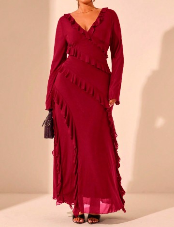 
						Rochie lunga SHEIN CURVE, rosu