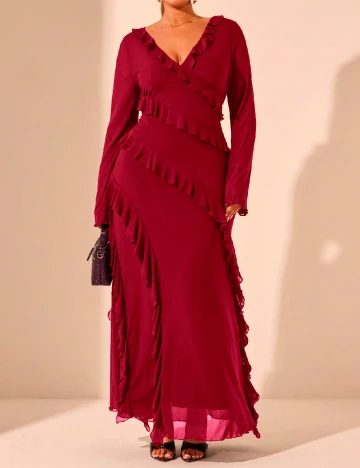 Rochie lunga SHEIN CURVE, rosu