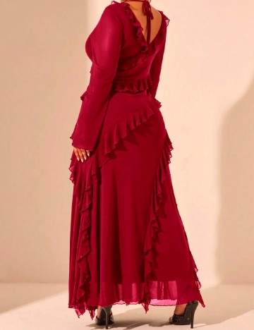 Rochie lunga SHEIN CURVE, rosu