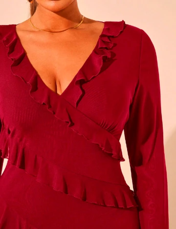 Rochie lunga SHEIN CURVE, rosu