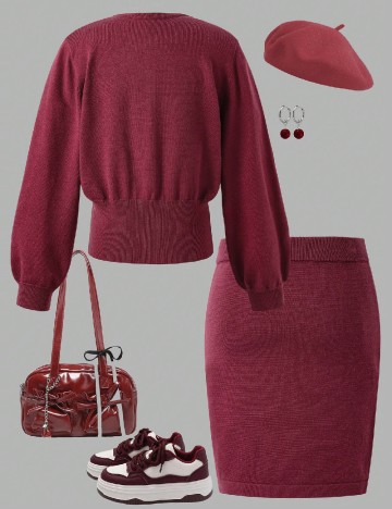 Compleu Shein Kids, magenta