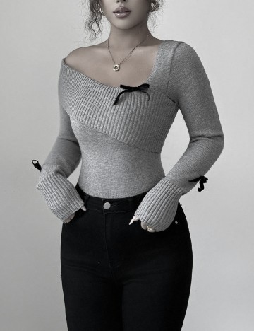 Bluza SHEIN CURVE, gri