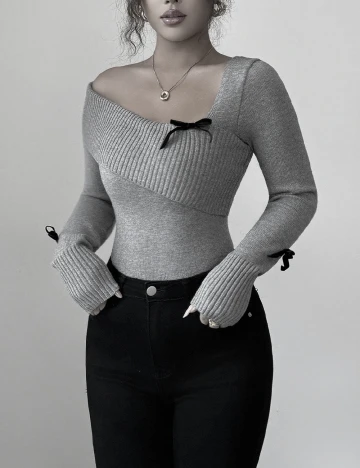 Bluza SHEIN CURVE, gri