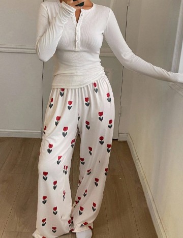 Pijama Dazy, alb