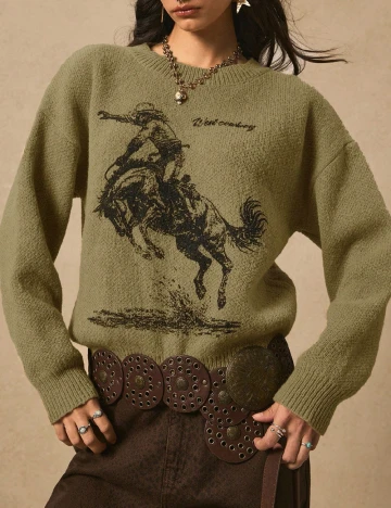 Pulover SHEIN, verde