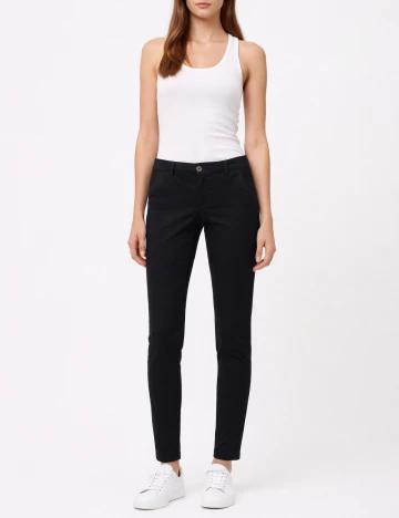 Pantaloni Pull&Bear, negru