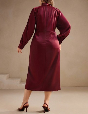 Rochie medie Anewsta Curve, visiniu