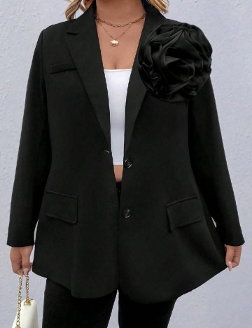 Sacou SHEIN CURVE, negru