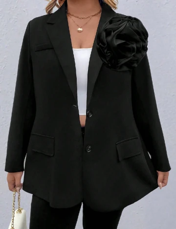 Sacou SHEIN CURVE, negru