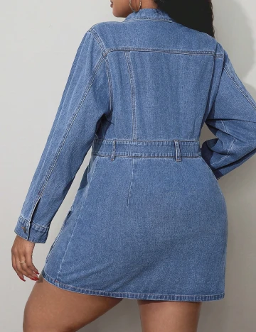 Rochie scurta SHEIN CURVE, albastru