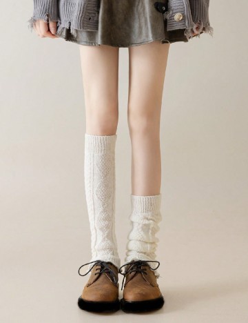 Jambiere SHEIN CURVE, alb