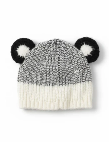 Caciula Pull&Bear, ecru/negru