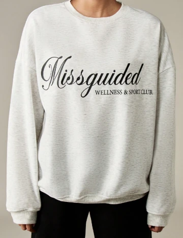 Bluza Oversize Missguided, gri