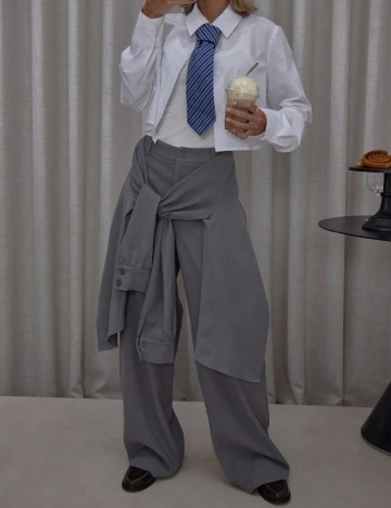 Pantaloni SHEIN, gri