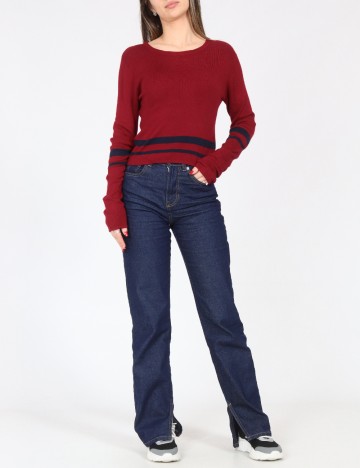 Bluza Pull&Bear, visiniu