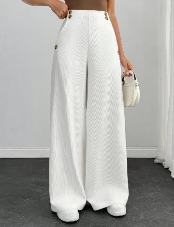 Pantaloni SHEIN, alb