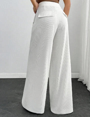 Pantaloni SHEIN, alb