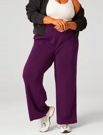 Pantaloni GLOWMODE  Plus Size, mov